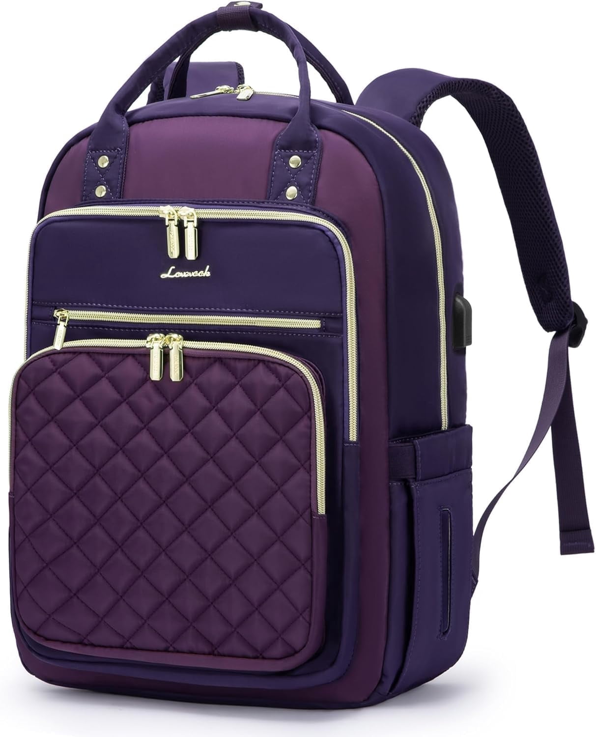 Lovevook Laptop Backpack Purses for Women,Nurse Teacher College Work Study Commuter Bag with 15.6 inch Laptop Compartment,Lightweight Travel Casual Daypacks With USB Port