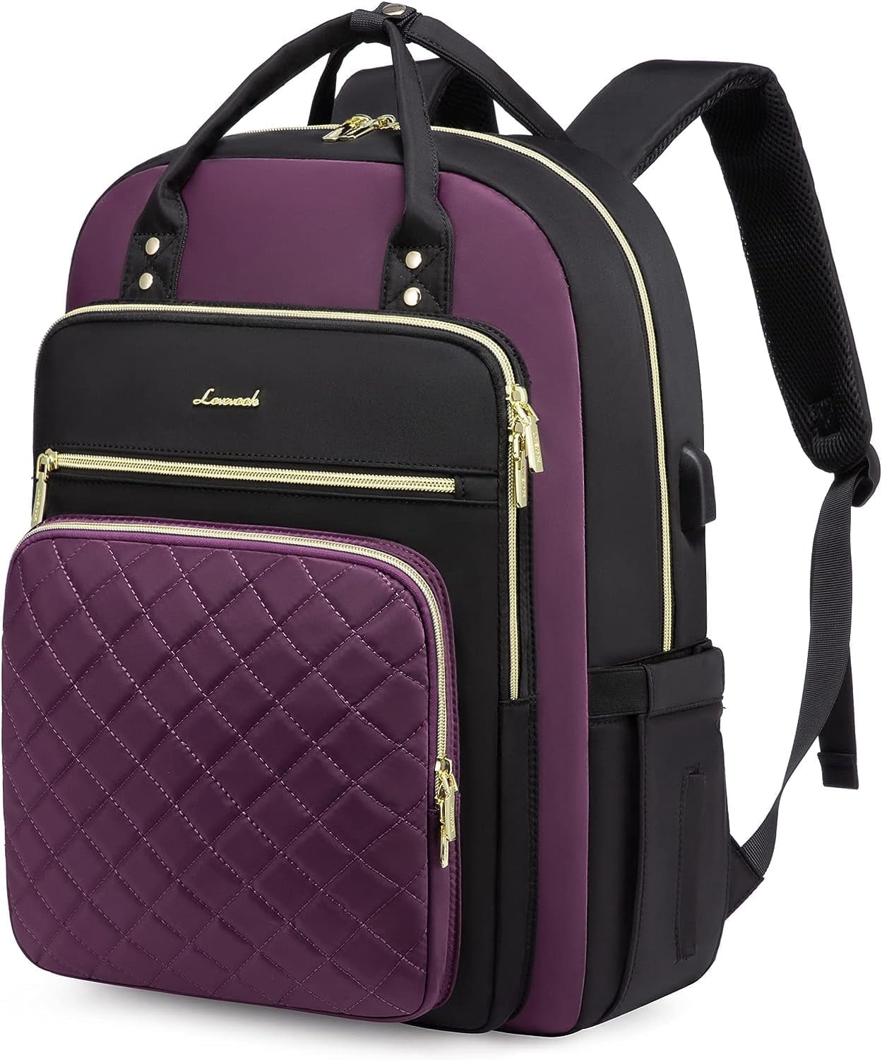 Lovevook Laptop Backpack Purses for Women,Nurse Teacher College Work Study Commuter Bag with 15.6 inch Laptop Compartment,Lightweight Travel Casual Daypacks With USB Port