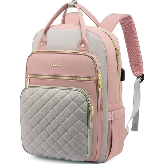 Lovevook Laptop Backpack Purses for Women,Nurse Teacher College Work Study Commuter Bag with 15.6 inch Laptop Compartment,Lightweight Travel Casual Daypacks With USB Port