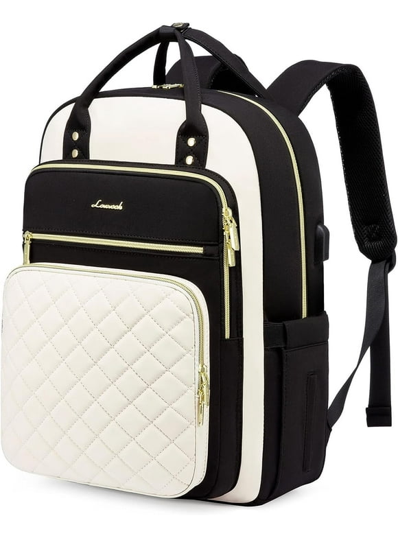 Laptop Backpack Purses for Women,Nurse Teacher College Work Study Commuter Bag with 15.6 inch Laptop Compartment,Lightweight Travel Casual Daypacks With USB Port