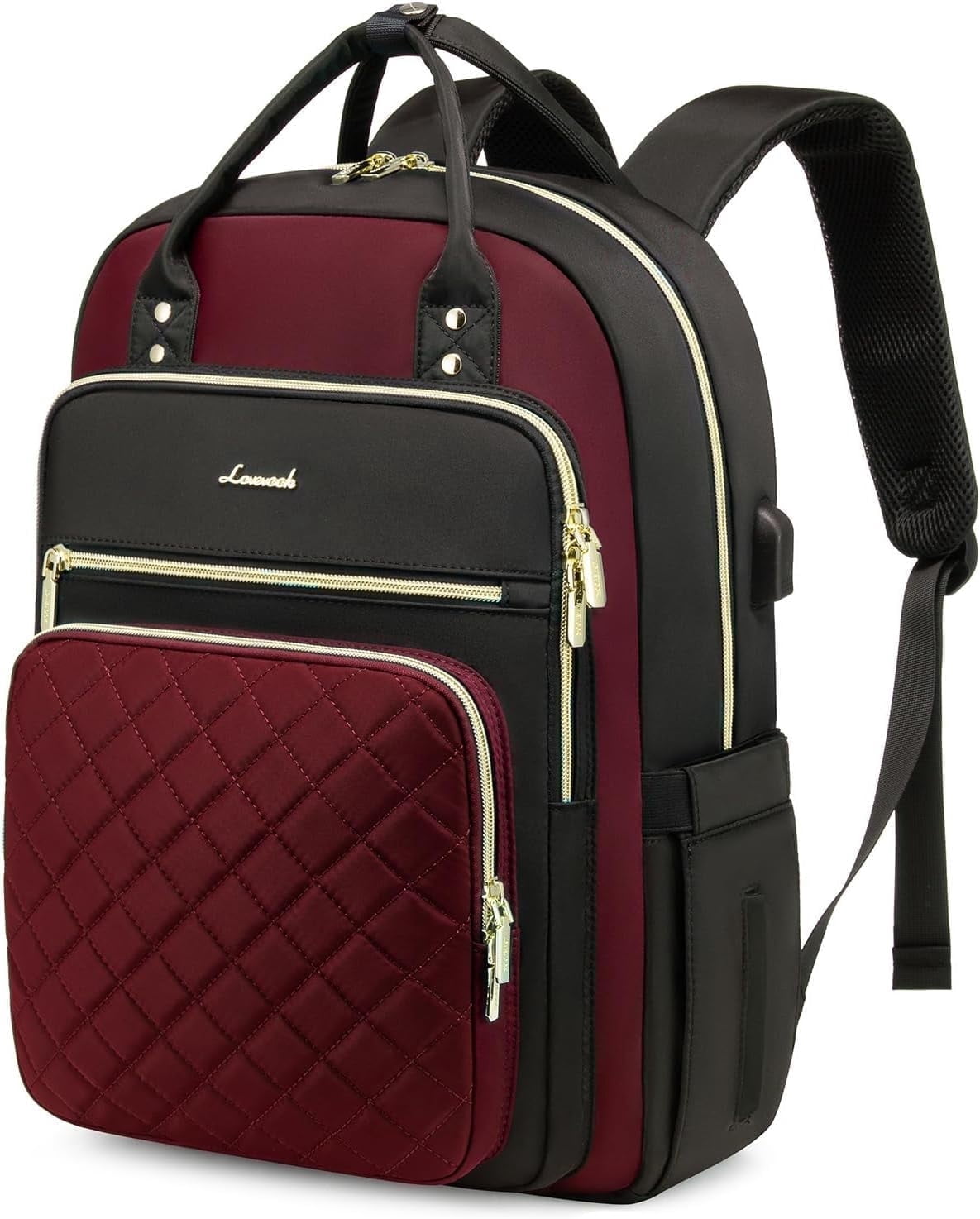 Lovevook Laptop Backpack Purses for Women,Nurse Teacher College Work Study Commuter Bag with 15.6 inch Laptop Compartment,Lightweight Travel Casual Daypacks With USB Port