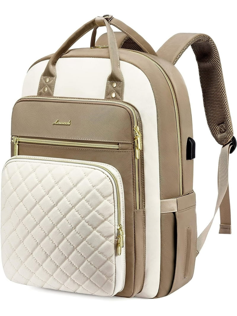 Lovevook Waterproof Padded Laptop Backpack for Women, Office Work