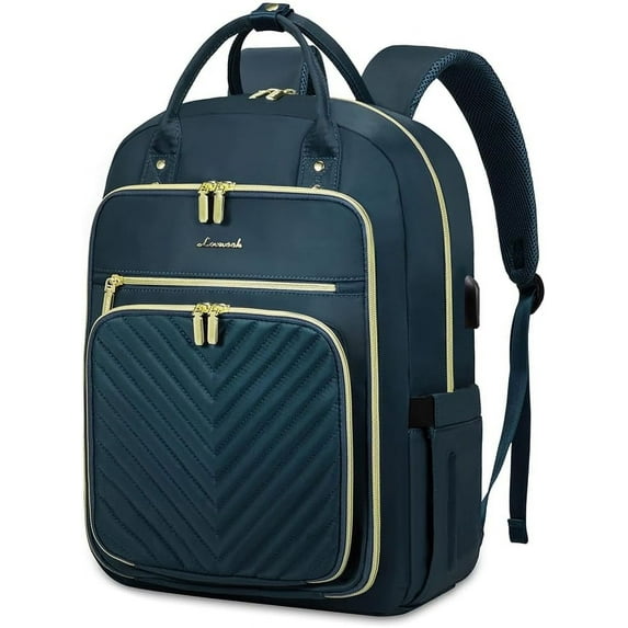 Lovevook Laptop Backpack Purses for Women,Nurse Teacher Work College Study Computer Bag with 15.6 inch Laptop Compartment,Lightweight Travel Backpack Casual Day Pack With USB Port