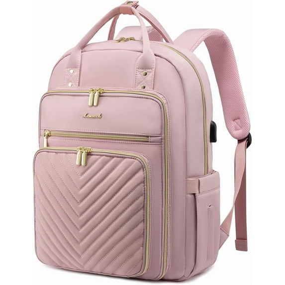 Lovevook Laptop Backpack Purses for Women,Nurse Teacher Work College Study Computer Bag with 15.6 inch Laptop Compartment,Lightweight Travel Backpack Casual Day Pack With USB Port