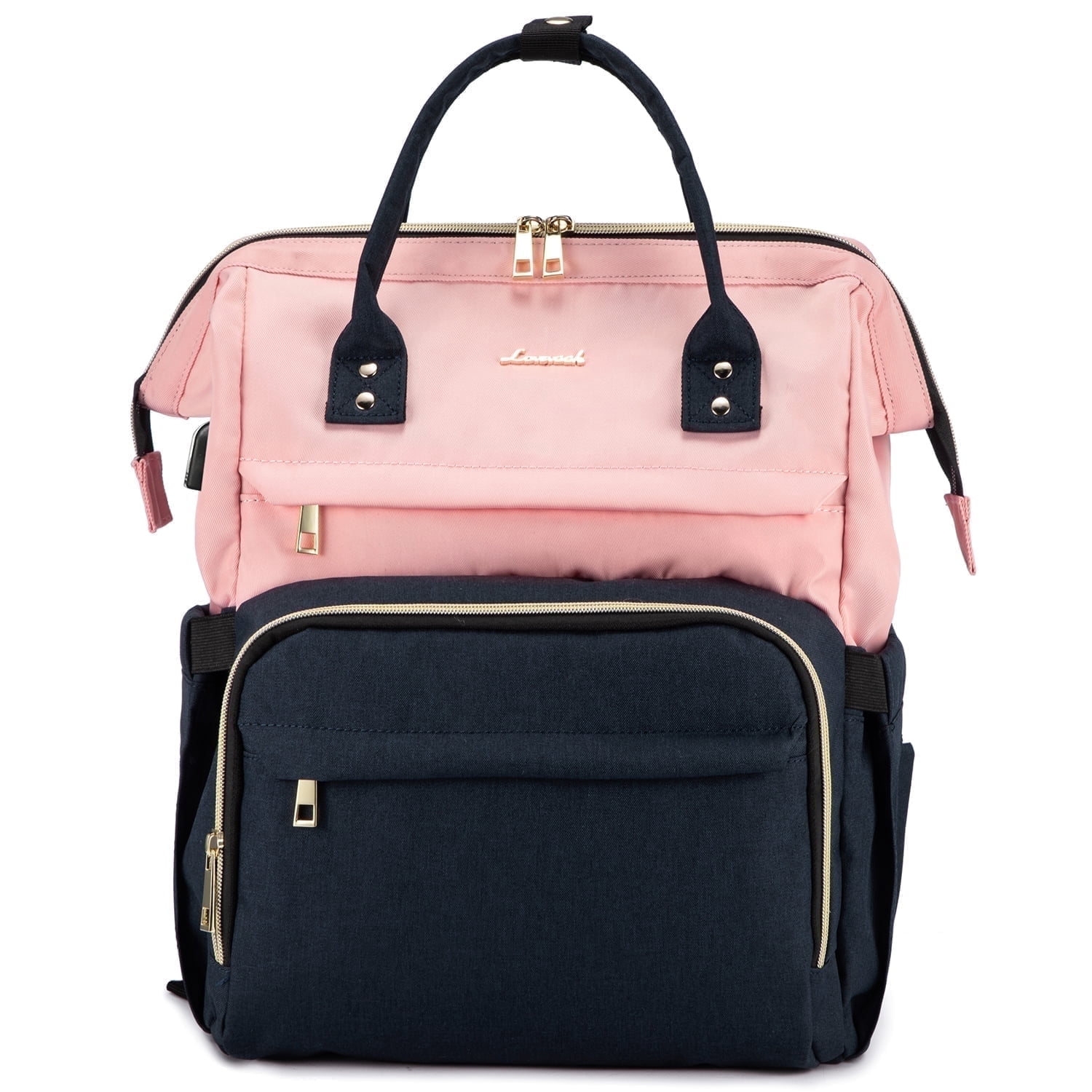 Lovevook Laptop Backpack for Women,17inch Business Computer Bag Teacher Nurse Backpack Purse with Anti-Thief Pocket, Larger Waterproof Travel Bag College Backpack with USB Charging Port