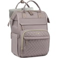 thumbnail image 1 of Lovevook Laptop Backpack for Women,Quilted Fashion Nurse Teacher Work Backpack Purses,Water-Resistant Travel Computer Bag for College Office Ladies Fit 15.6" Laptop, 1 of 9