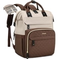 thumbnail image 1 of Lovevook Laptop Backpack for Women,Quilted Fashion Nurse Teacher Work Backpack Purses,Water-Resistant Travel Computer Bag for College Office Ladies Fit 15.6" Laptop, 1 of 1