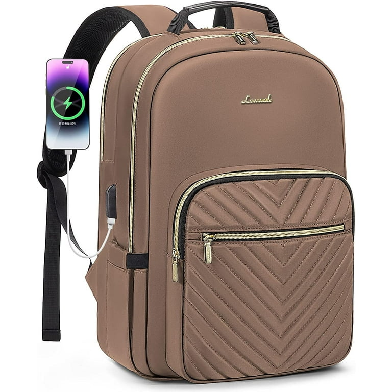 Lovevook Quilted Laptop Backpack for Women, Nurse/Teacher