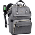 thumbnail image 1 of Lovevook Laptop Backpack for Women,15.6"Travel Work Backpack Purse,Teacher Backpack Nurse Bag College Book Bag with USB (Grey), 1 of 9