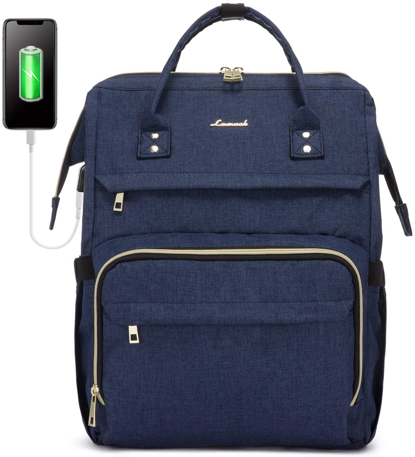 Lovevook Laptop Backpack for Women 17 inch, Waterproof Travel Work Bag ...
