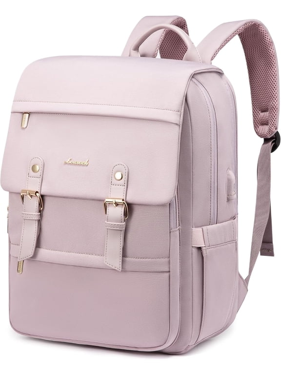 Laptop Backpack for Women, Vintage Teacher College Nurse Work Computer Bag Fit 15.6" Laptop with USB Port, Waterproof Travel Backpack Purses