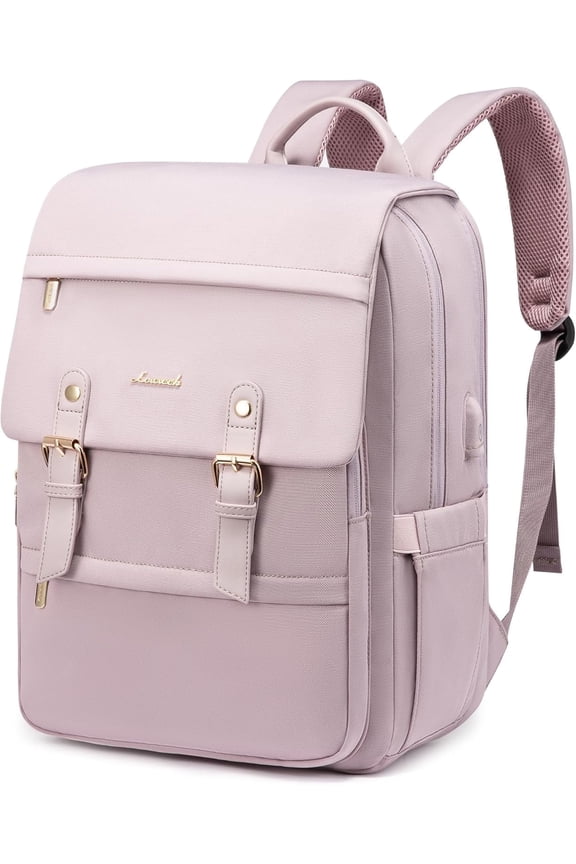 Laptop Backpack for Women, Vintage Teacher College Nurse Work Computer Bag Fit 15.6" Laptop with USB Port, Waterproof Travel Backpack Purses