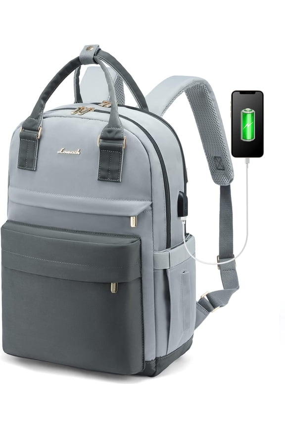 Backpack Purses for Women,Vintage Women Teacher Laptop Backpack Nurse Bag, Multi-Function Work Travel Daypacks College Book Bag with USB Port