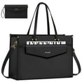 thumbnail image 1 of Lovevook Laptop Tote Bag for Women,PU Leather Teacher Nurse Office Ladies Work Bag,Classy Anti-Thief Women Handbags Shoulder Bags-Large, 1 of 7