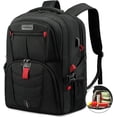 thumbnail image 1 of Lovevook Lunch Backpack for Men, Insulated Cooler Lunch Box Backpack Picnic, Travel Backpack Fit 17 Inch Laptop with Lock & USB-Black, 1 of 7