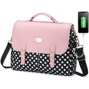 Lovevook Messenger Bag for Women, Work Laptop Bag Briefcase 15.6 inch, Cute Tote Bag Laptop Carrying Case