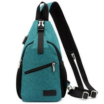Lovevook Sling Bag for Women, Nylon Casual Daypack Crossbody Sling Backpack with USB Port for Travel Hiking Walking