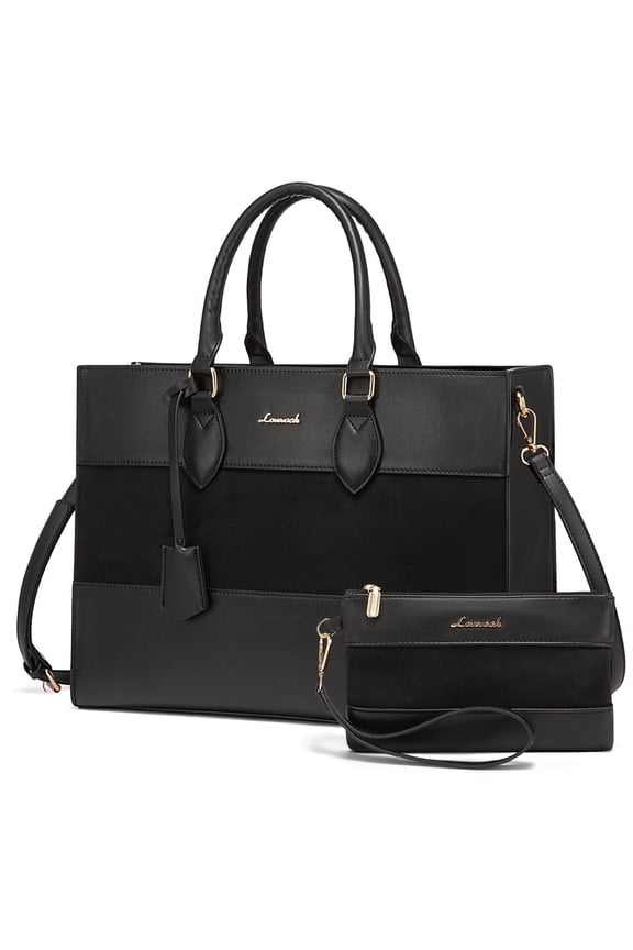 Vintage Handbag Purses, Large Laptop Tote Bag for Women Fit 15.6 Inch Laptop, Tote Bag, Waterproof Pu Leather Work Bags for Elegance Ladies
