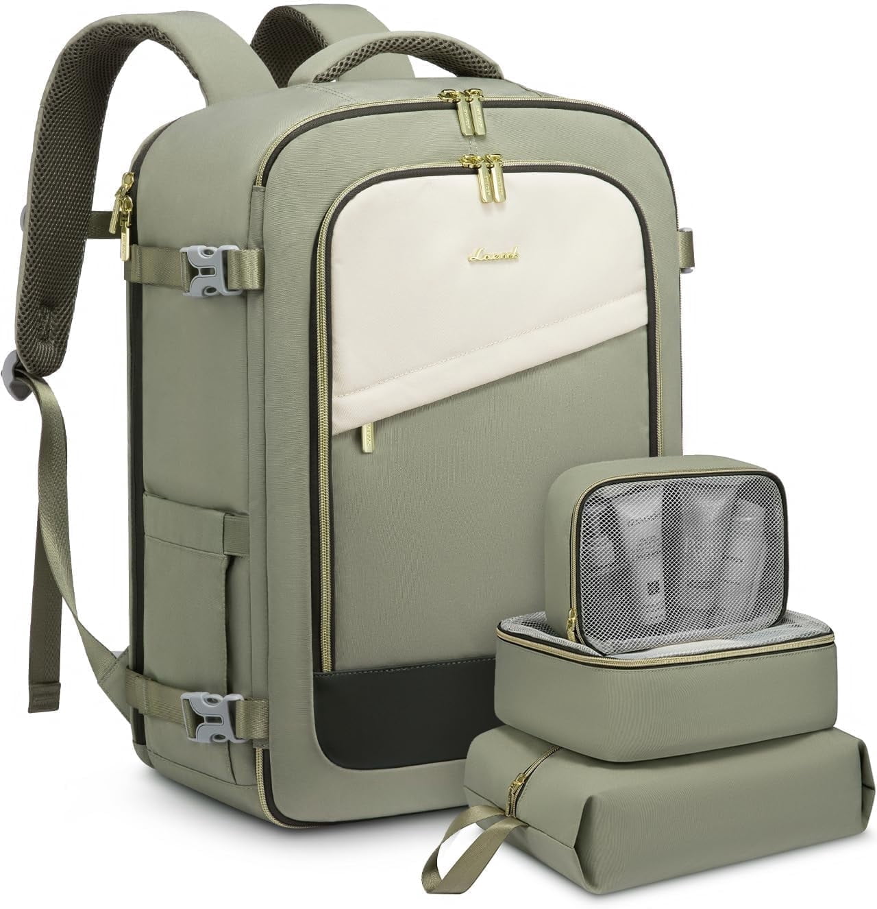 Lovevook Travel Backpack,40L Carry On Luggage Backpack Flight Approved, Large Waterproof Personal Item Bag Hiking Outdoor Weekend Overnighter Bag for Men Women