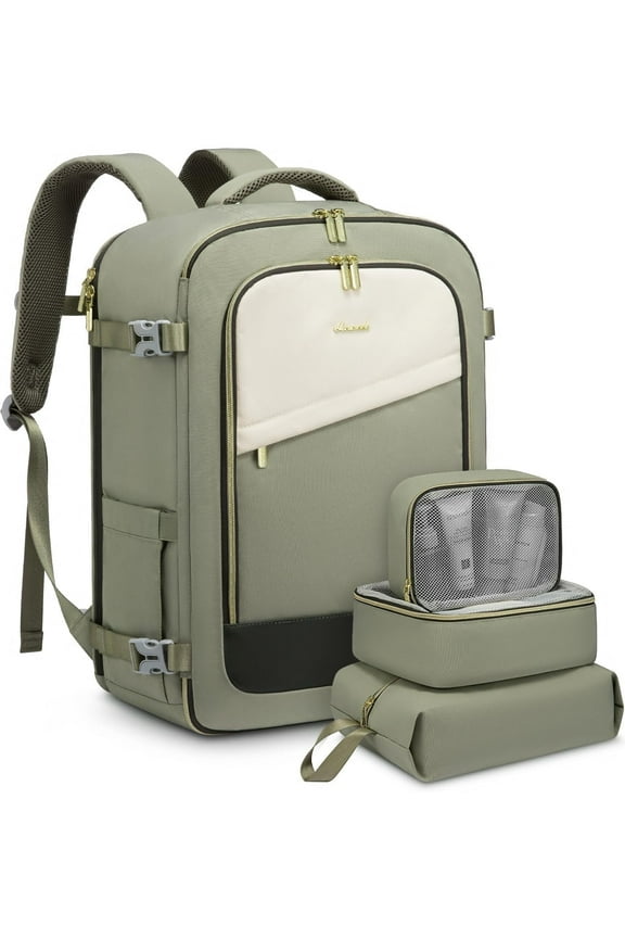 Travel Backpack,40L Carry On Luggage Backpack Flight Approved, Large Waterproof Personal Item Bag Hiking Outdoor Weekend Overnighter Bag for Men Women