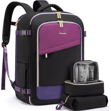 Lovevook Travel Backpack,40L Carry On Luggage Backpack Flight Approved, Large Waterproof Personal Item Bag Hiking Outdoor Weekend Overnighter Bag for Men Women