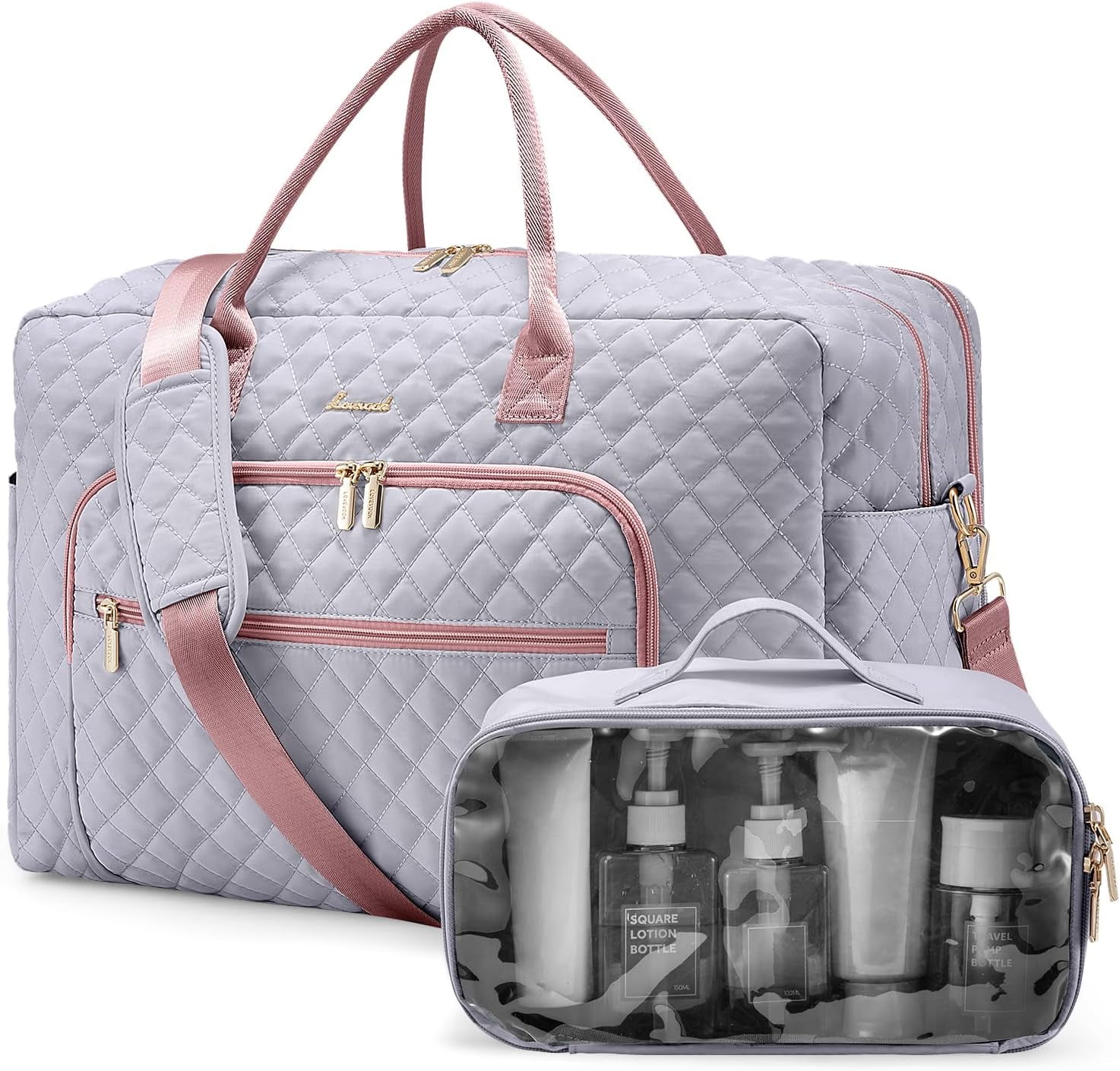 Aazon.co | LOVEVOOK Travel Duffle Bag For Woen, Leather Weekender