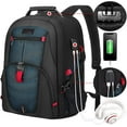 thumbnail image 1 of Lovevook Travel Laptop Backpack for Men,Waterproof Travel Work Bags College Bookbag with Lock and USB Port (17 inch Larger,Dark Blue), 1 of 6