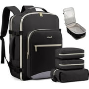 LOVEVOOK Travel Luggage Backpack,Laptop Backpack for Women 17.3",40L Waterproof Carry-on Business Daypack Flight Approved Large Weekender Overnight Bag with 3 Packing Cubes