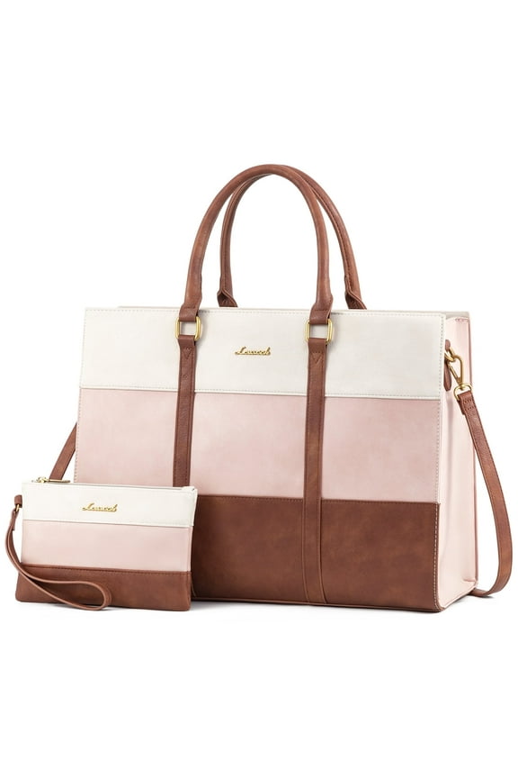 Vintage Handbag Purses, Large Laptop Tote Bag for Women Fit 15.6 Inch Laptop, Tote Bag, Waterproof Pu Leather Work Bags for Elegance Ladies