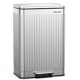 thumbnail image 1 of 16 Gallon Stainless Steel Trash Can,60L Large Footstep Garbage Can with Removable Inner Bucket, Fits 20-Gallon Bags,Bin for Kitchen Office, 1 of 9