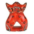 thumbnail image 1 of Lovey Cats Soapstone Sculpture, Red, 1 of 2