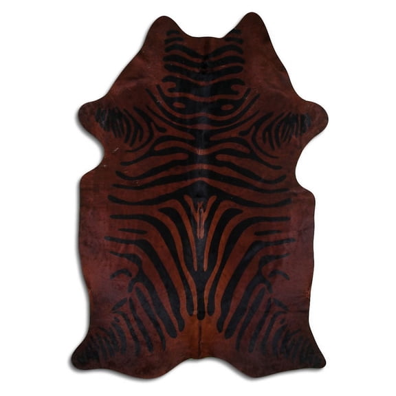 Lovey PRINTED cowhide rugs for sale ZEBRA ON CAMEL rug