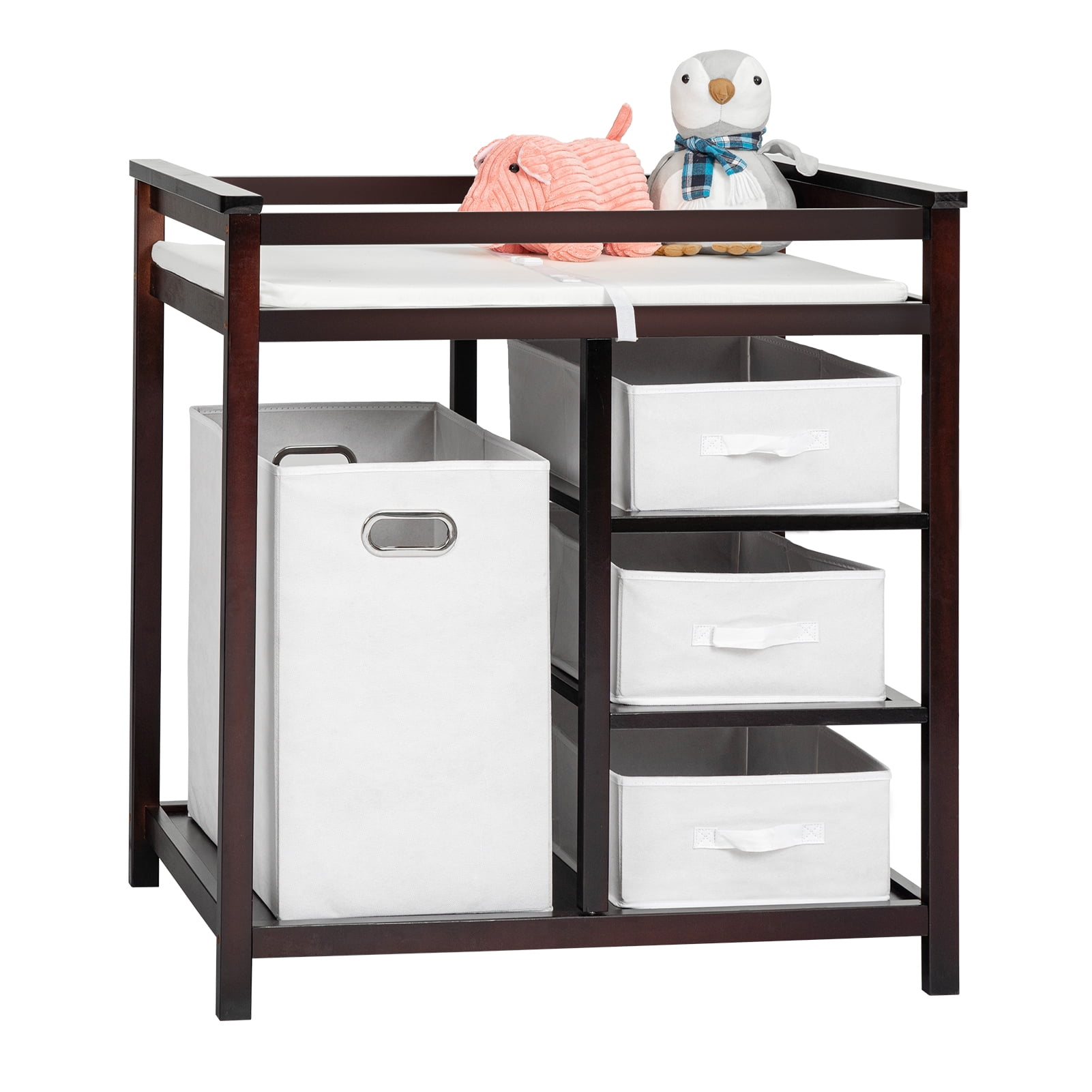 Lovin&Hugin Baby Changing Table with Laundry Hamper, 3 Storage Baskets