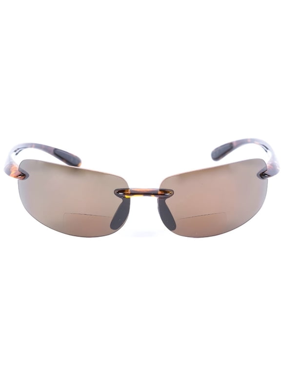 "Lovin Maui" Polarized Bifocal Sunglasses, Outdoor Sun Readers for Men and Women - Tortoise - 2.50