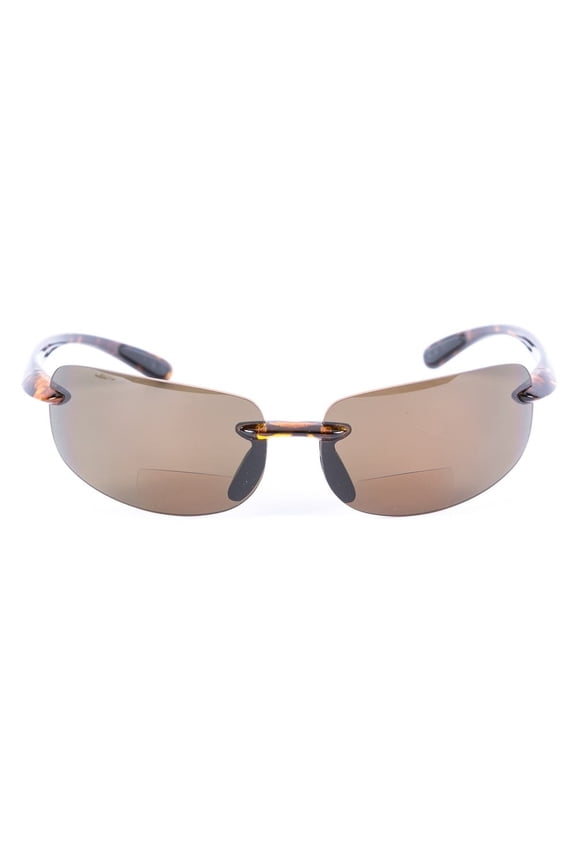 "Lovin Maui" Polarized Bifocal Sunglasses, Outdoor Sun Readers for Men and Women - Brown - 2.50
