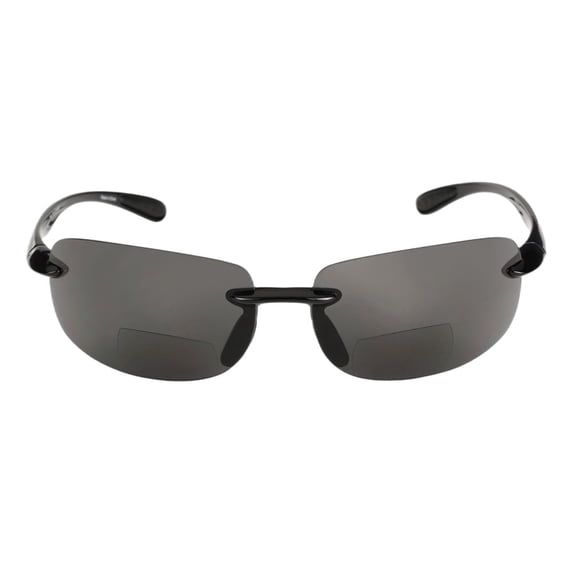 "Lovin Maui" Polarized Bifocal Sunglasses, Outdoor Sun Readers for Men and Women - Black - 2.00