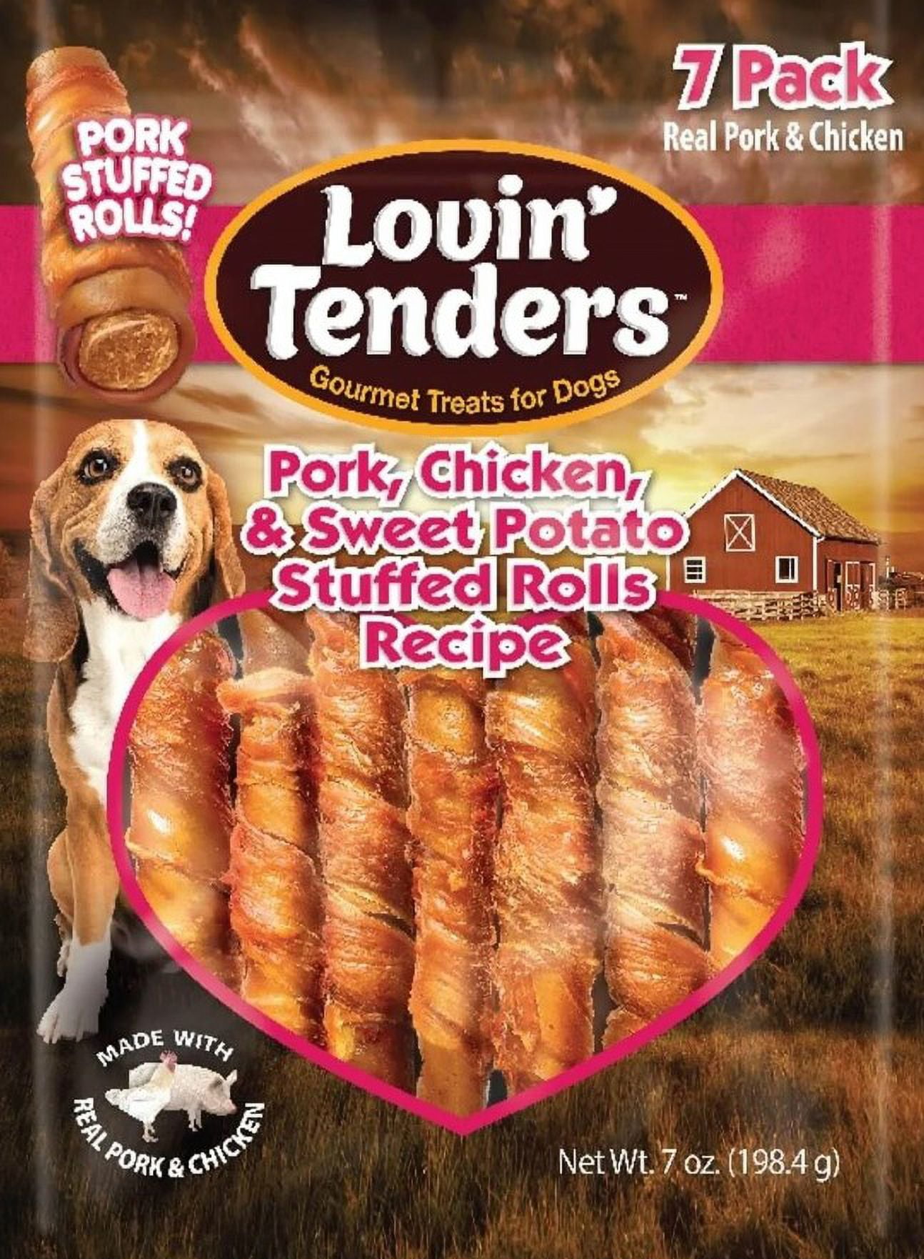 Lovin'Tenders Pork, Chicken & Sweet Potato Stuffed Rolls Recipe Dog