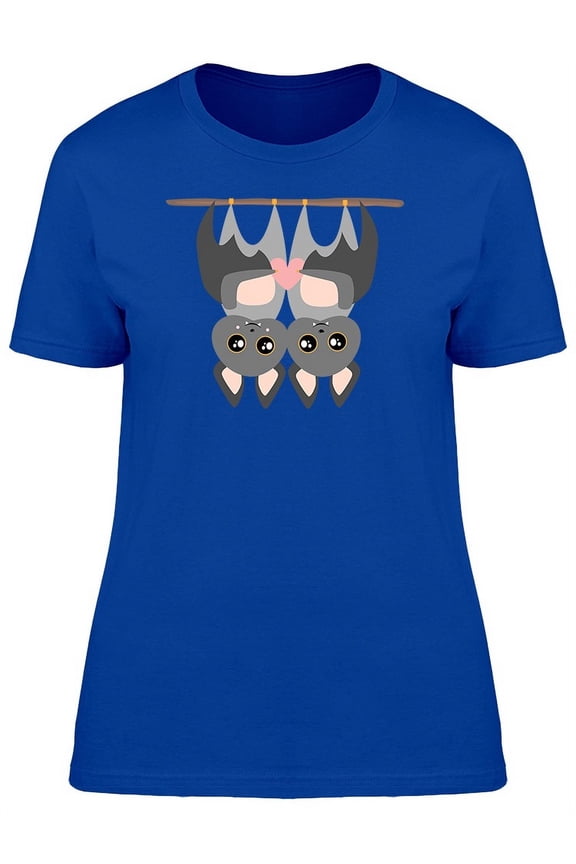 Loving Bat Couple T-Shirt Women -Image by Shutterstock, Female Small