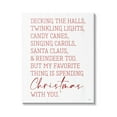 thumbnail image 1 of Loving Christmas Typography Quote Romantic Red Text Inspirational Graphic Art Gallery-Wrapped Canvas Print Wall Art, 1 of 5