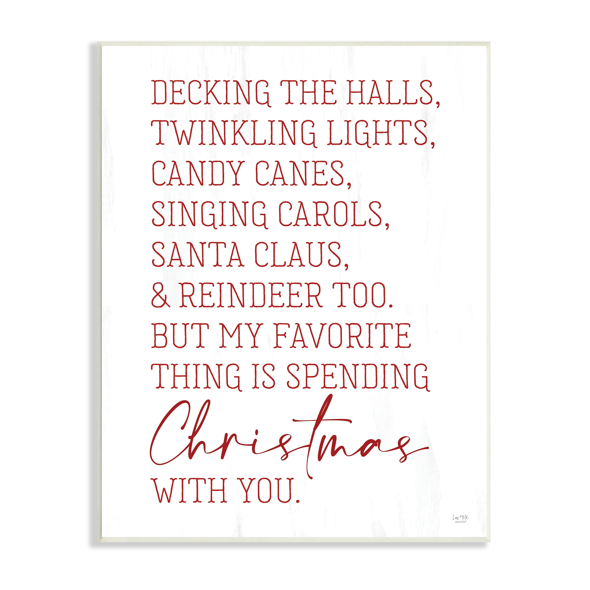 Loving Christmas Typography Quote Romantic Red Text Inspirational Graphic Art Unframed Art Print Wall Art