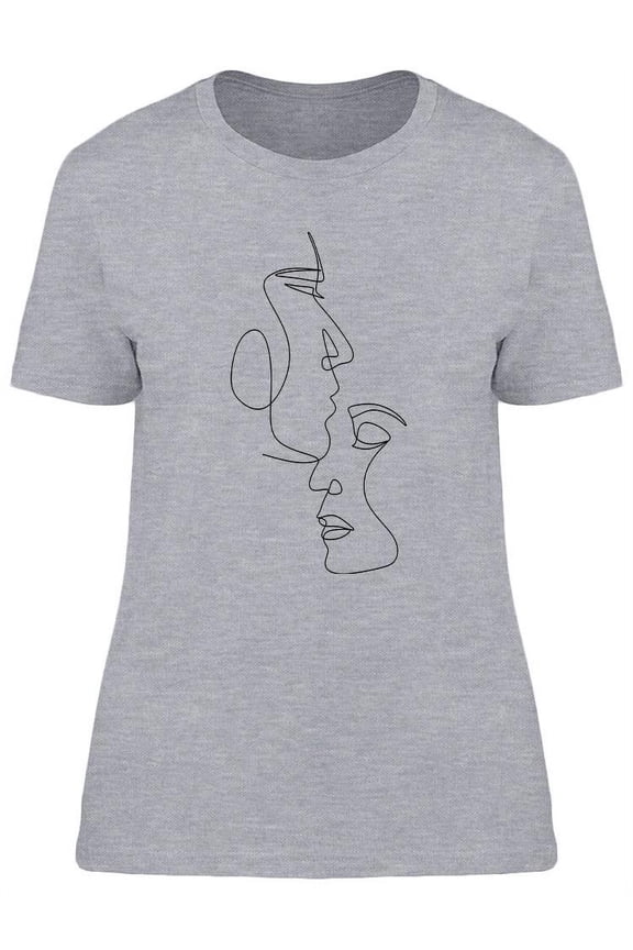 Loving Couple Design T-Shirt Women -Image by Shutterstock, Female Medium