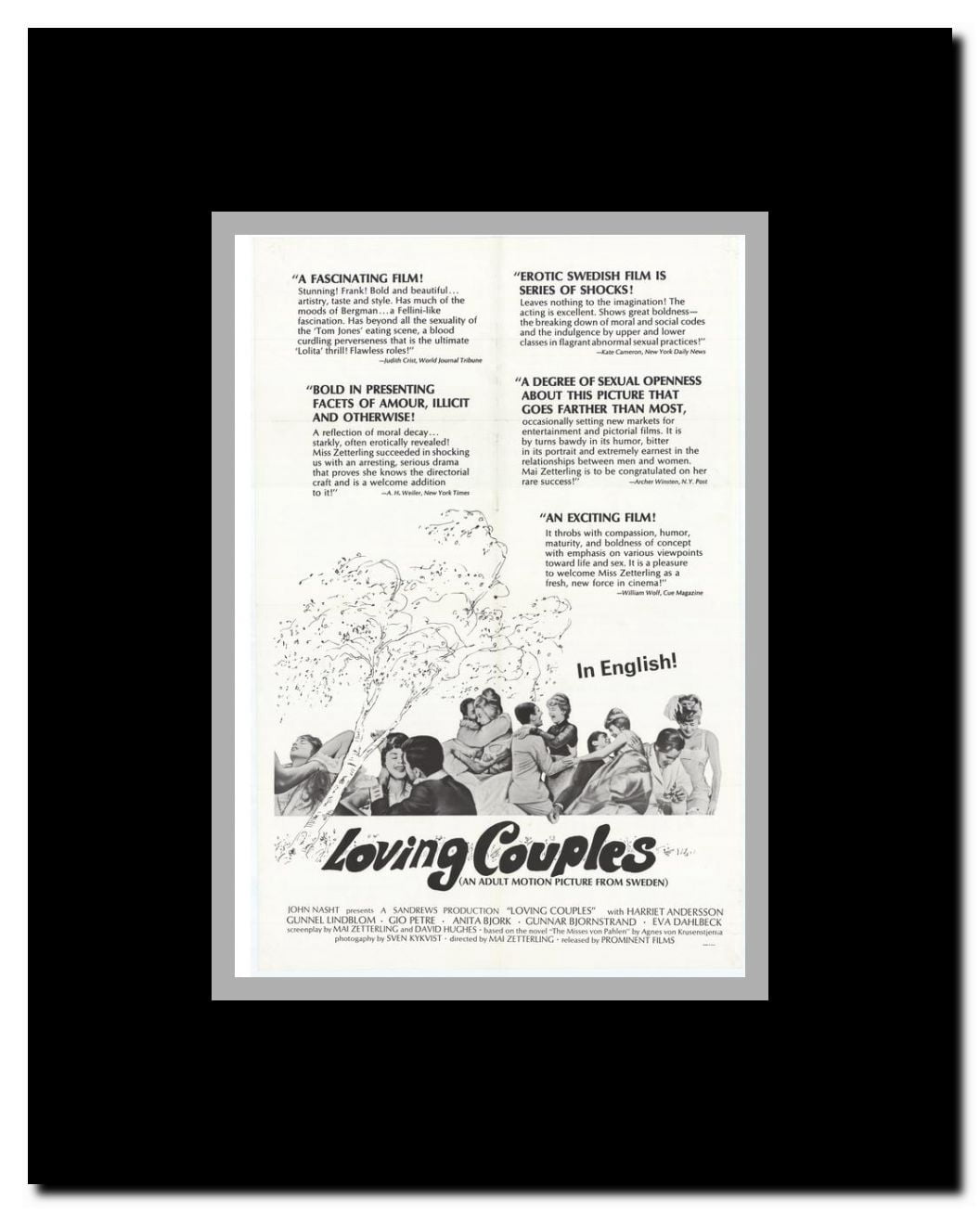 Loving Couples Framed Movie Poster