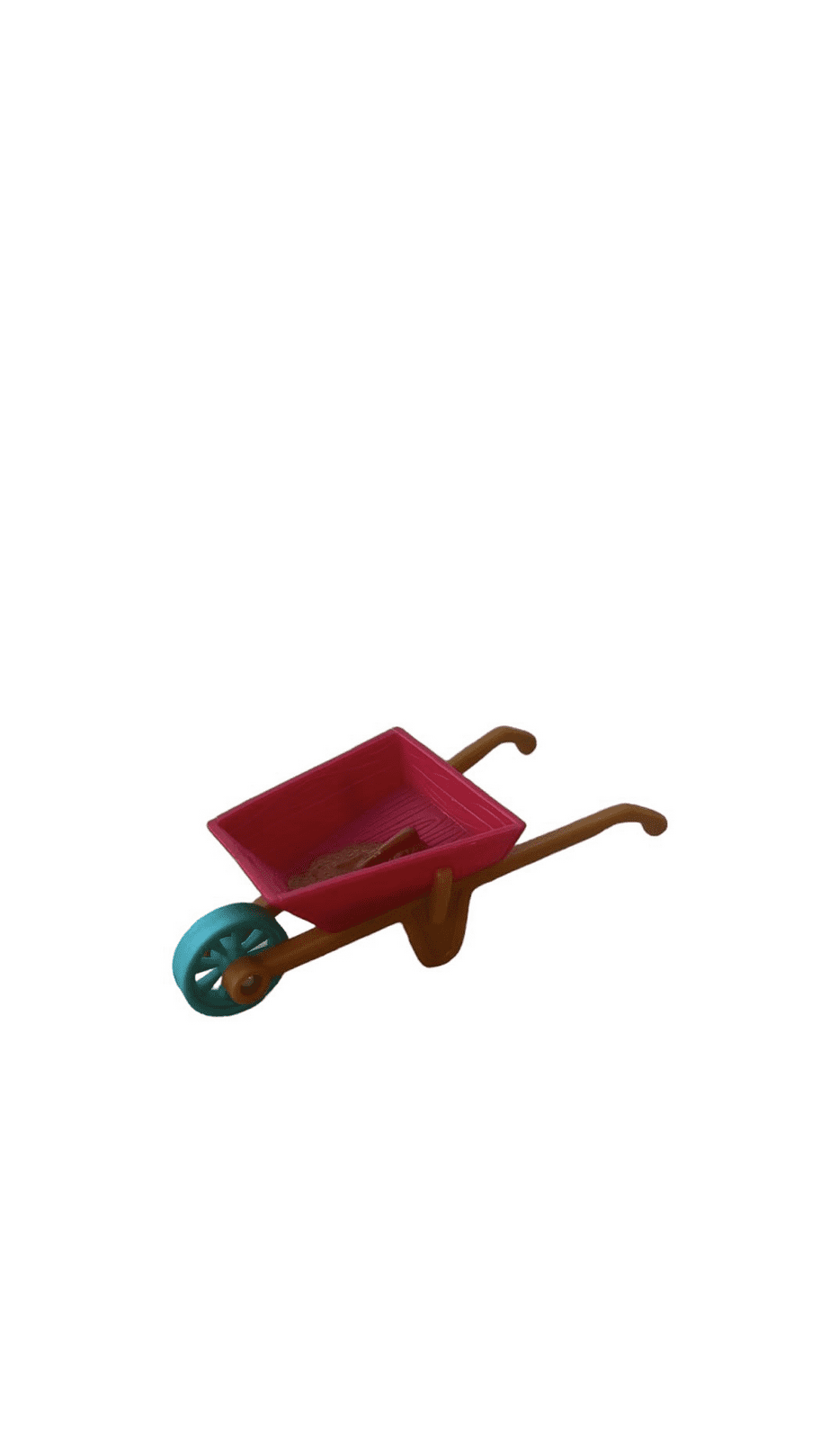 Loving Family Dollhouse RED WHEEL BARROW Outdoor Wheelbarrow ...
