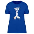 thumbnail image 1 of Loving Giraffe Couple T-Shirt Women -Image by Shutterstock, Female XX-Large, 1 of 2