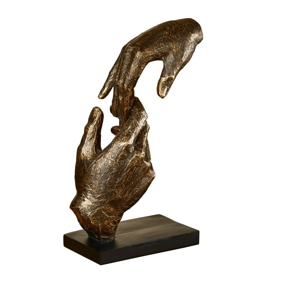 Loving Hands Table Sculpture Bronze 11.5 Inch Height