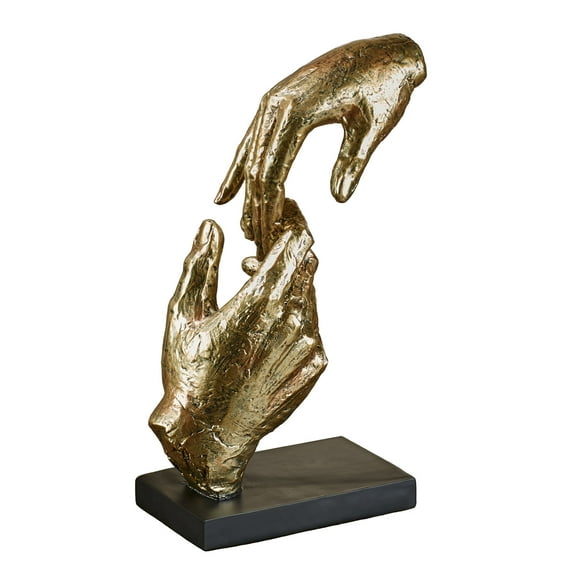 Loving Hands Table Sculpture Gold 11.5 Inches High