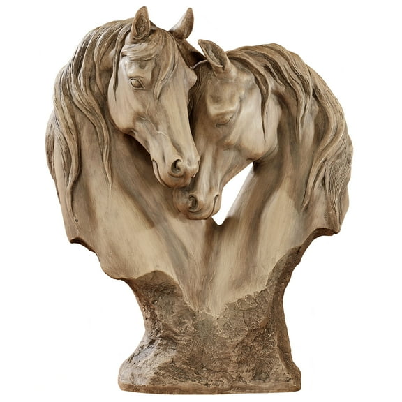 Loving Horses Table Sculpture - Horse Statues for Desk