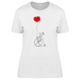 thumbnail image 1 of Loving Kids Red Heart Balloon T-Shirt Women -Image by Shutterstock, Female Medium, 1 of 2