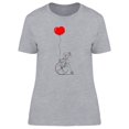 thumbnail image 1 of Loving Kids Red Heart Balloon T-Shirt Women -Image by Shutterstock, Female XX-Large, 1 of 2