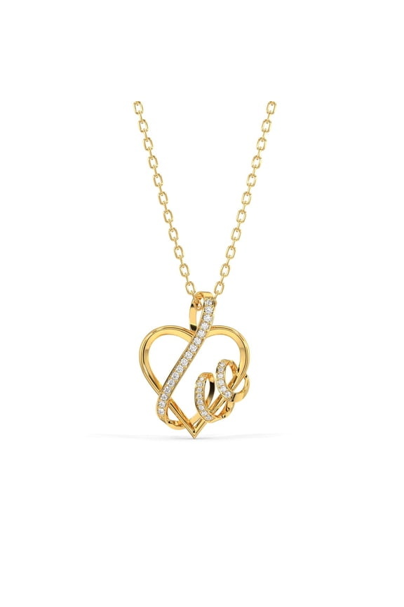 Loving Locket Necklace Yellow Gold